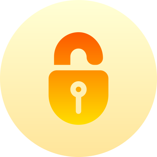 Unlock Basic Gradient Circular icon