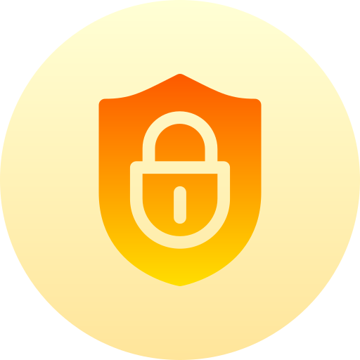 bezpieczeństwo Basic Gradient Circular ikona