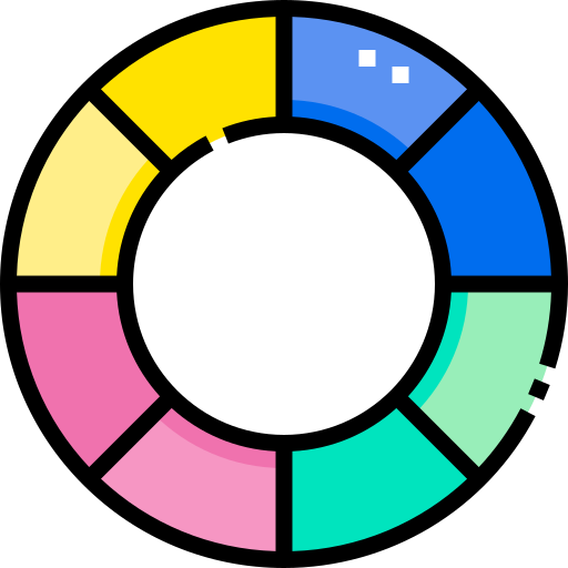 Color scheme Detailed Straight Lineal color icon
