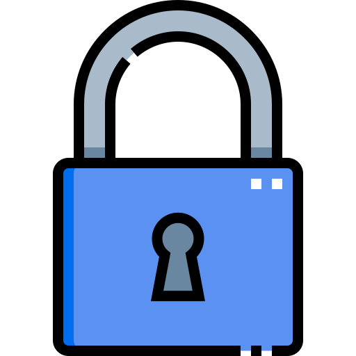 Lock Detailed Straight Lineal color icon