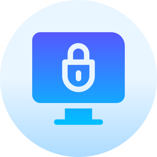 Security Basic Gradient Circular icon