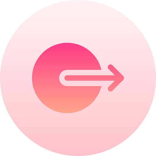 wyjście Basic Gradient Circular ikona
