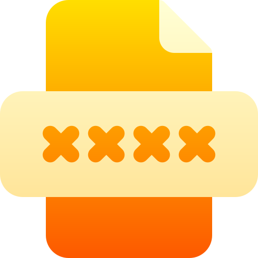 비밀번호 Basic Gradient Gradient icon