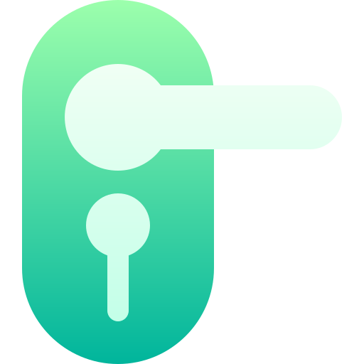 Door lock Basic Gradient Gradient icon