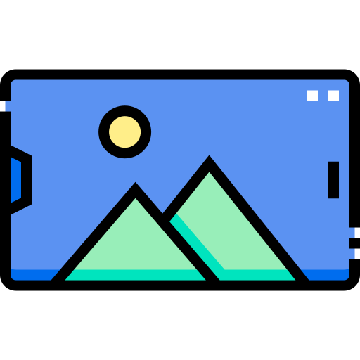 smartfon Detailed Straight Lineal color ikona