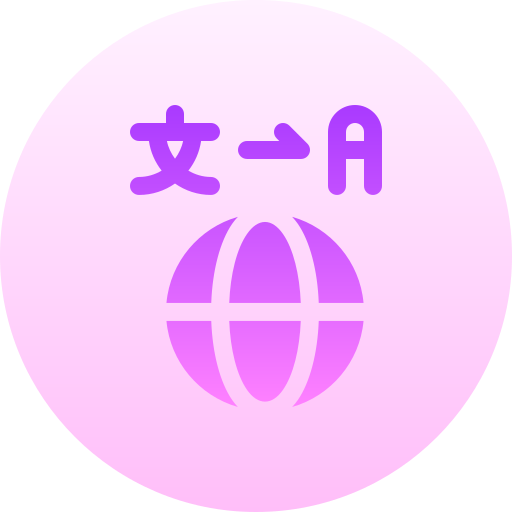 tradução Basic Gradient Circular Ícone