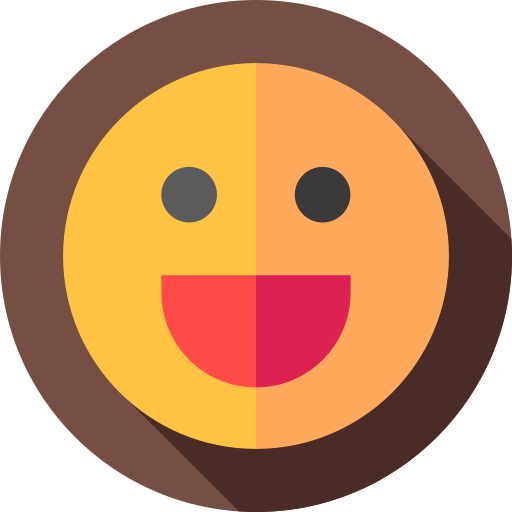 Happy Flat Circular Flat icon