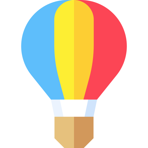 熱気球 Basic Straight Flat icon