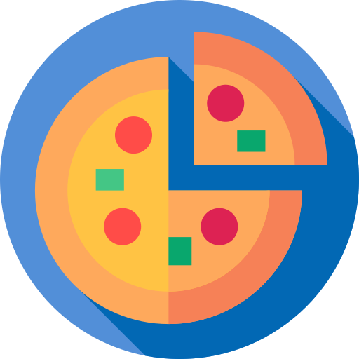 ピザ Flat Circular Flat icon