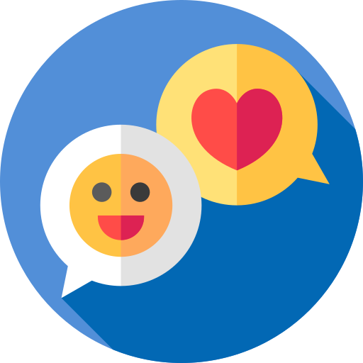 Chatting Flat Circular Flat icon