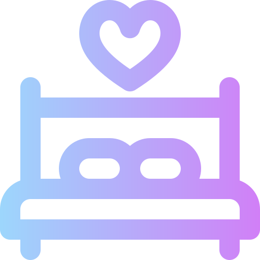podwójne łóżko Super Basic Rounded Gradient ikona