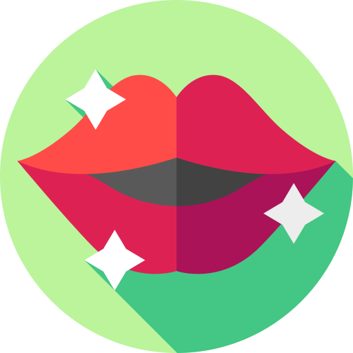 キス Flat Circular Flat icon