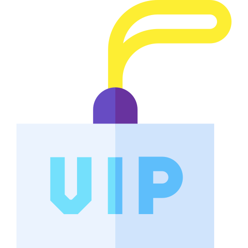 vip pass Basic Straight Flat icon