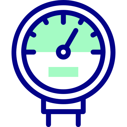 Meter Detailed Mixed Lineal color icon