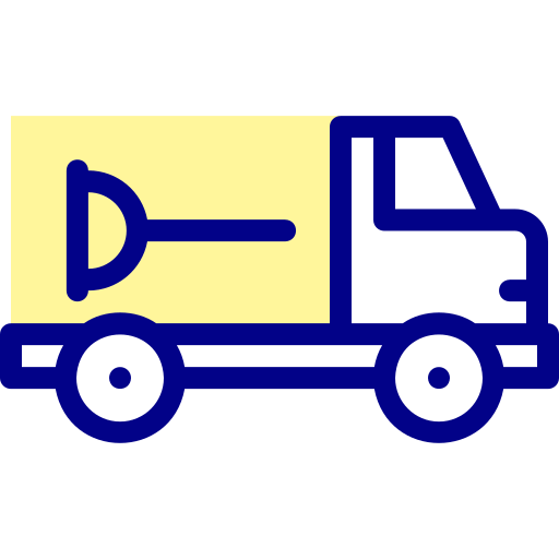 トラック Detailed Mixed Lineal color icon