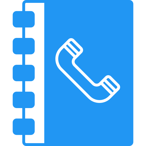 contactboek Generic Flat icoon