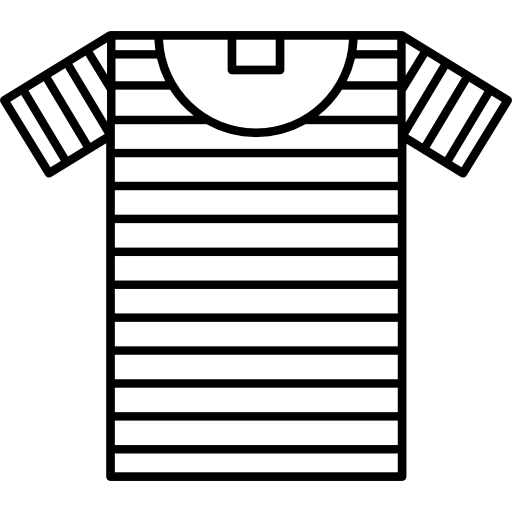 Полосатая футболка  иконка