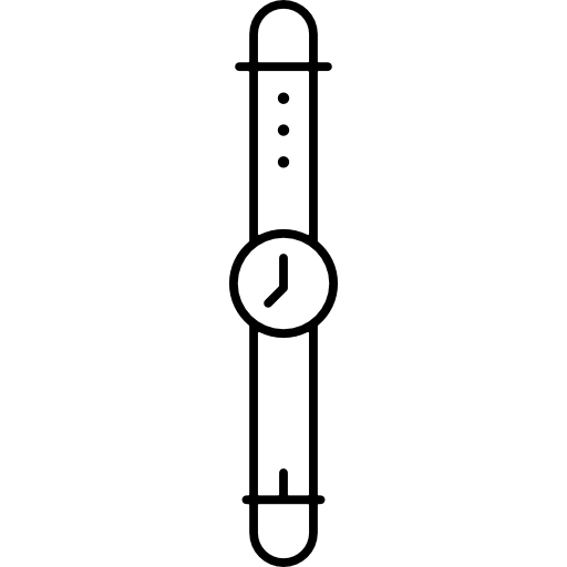 esquema de reloj de pulsera  icono