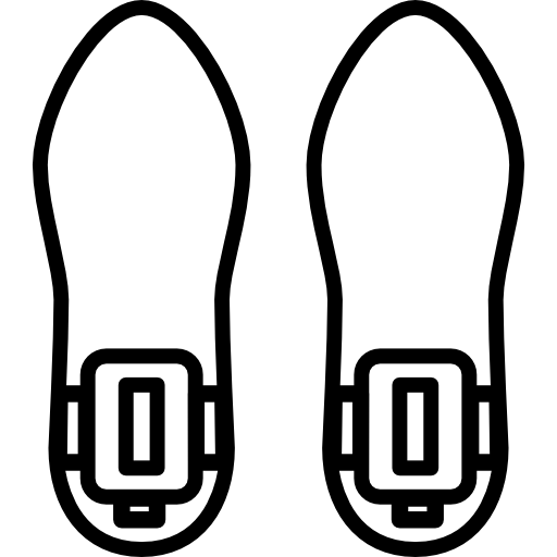 vue de dessus de chaussures  Icône
