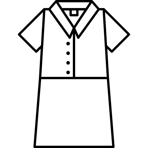 Юбка и контур рубашки  иконка