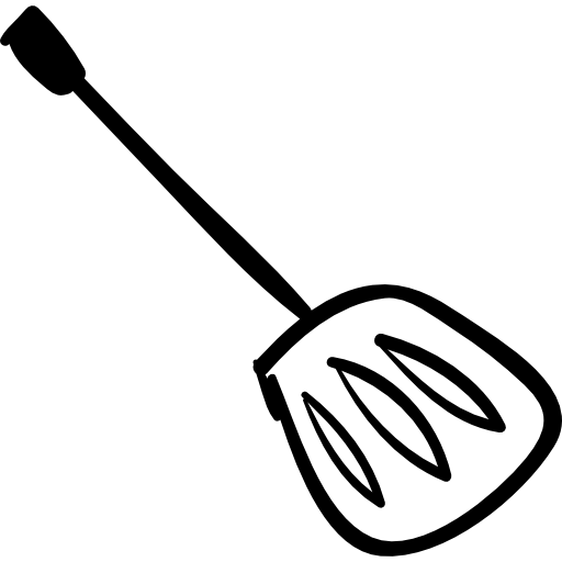 utensile da cucina disegnato a mano tornitore scanalato  icona