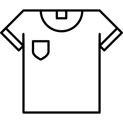t-shirt omtrek  icoon