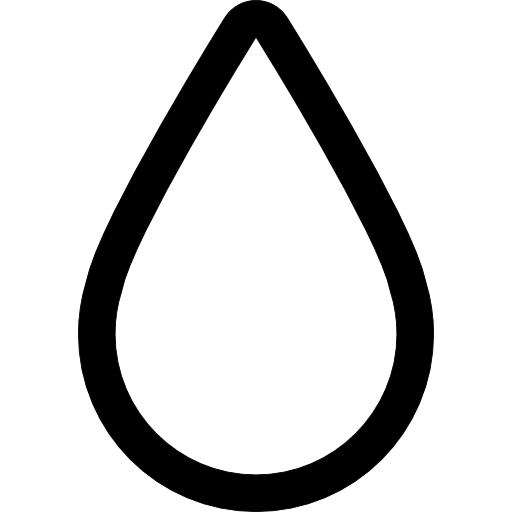 Ink drop outline  icon