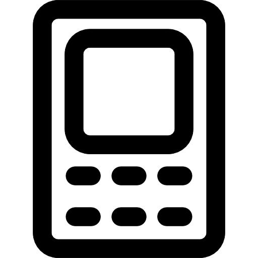 esquema del teléfono  icono
