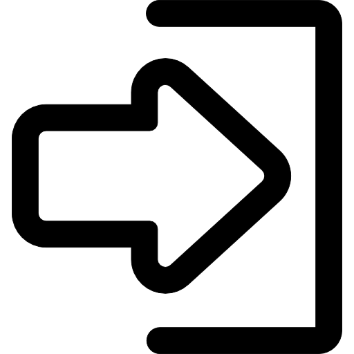Login arrow outline  icon
