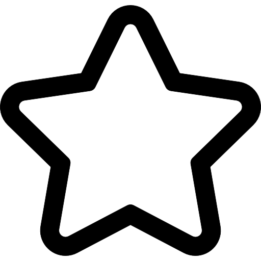 Star of favorites outline  icon