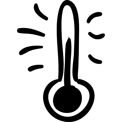 temperatura elevada de verão no termômetro Others Hand drawn detailed Ícone