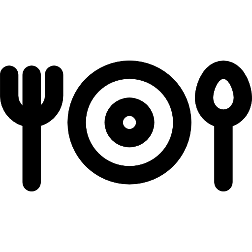 Инструменты для еды в ресторане  иконка