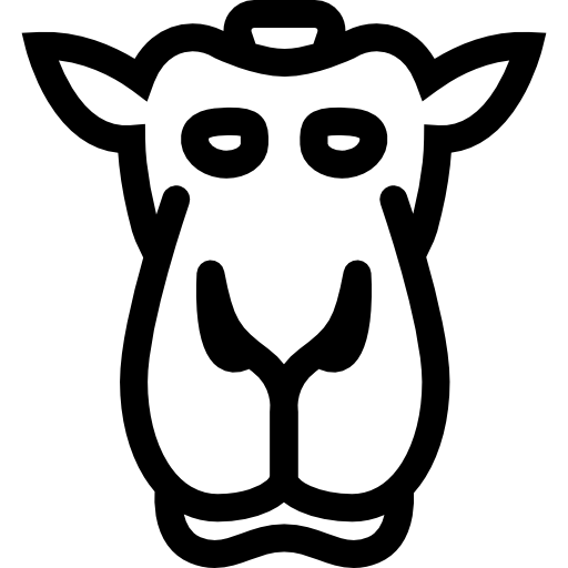 contorno del viso di cammello  icona