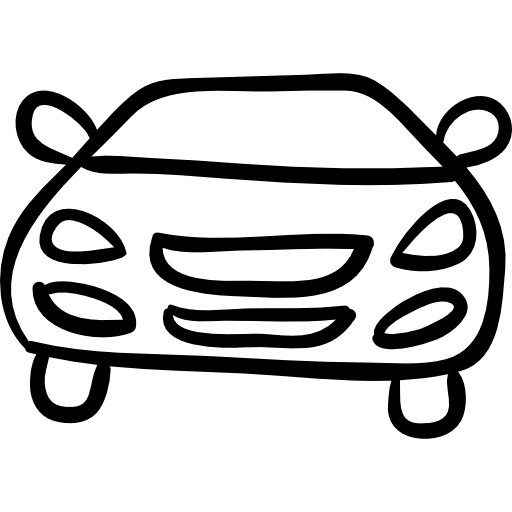 auto met de hand getekend modern voertuig  icoon