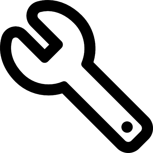 Wrench outline  icon