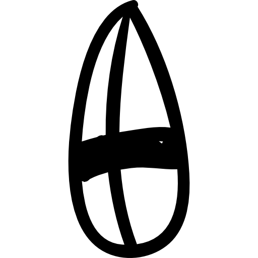 piuma forma naturale disegnata a mano Others Hand drawn detailed icona