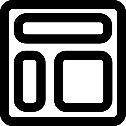 esquema del botón de elementos de diseño  icono
