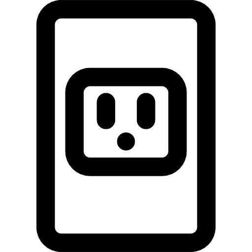 Plug outline  icon