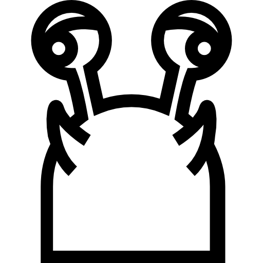 głowa zwierzęcia z kulistymi oczami  ikona