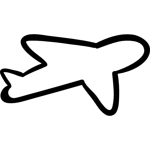 vliegtuig overzicht  icoon