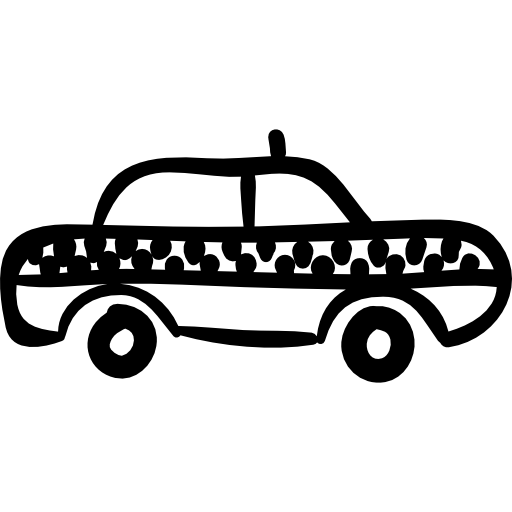 véhicule dessiné à la main de taxi  Icône