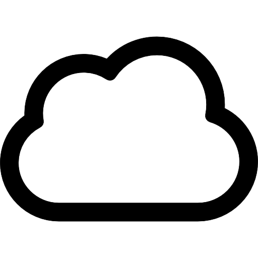 wolk omtrek  icoon