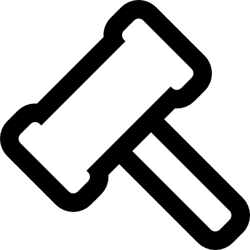 Hammer outline  icon