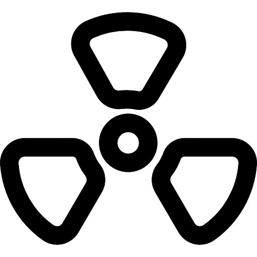 schema di avviso di radiazioni  icona