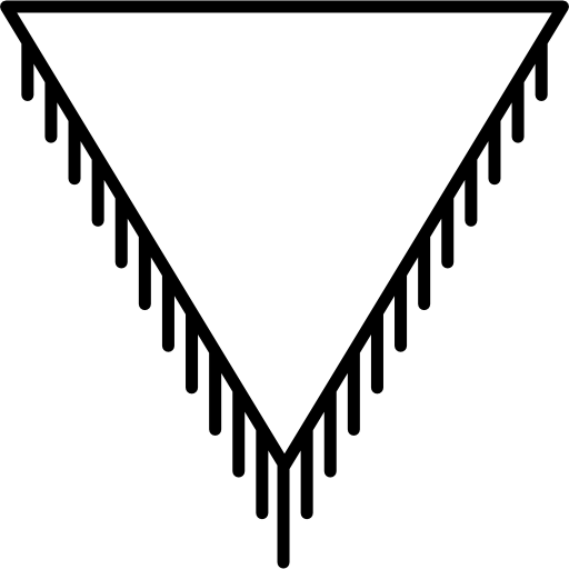 joya de forma triangular  icono