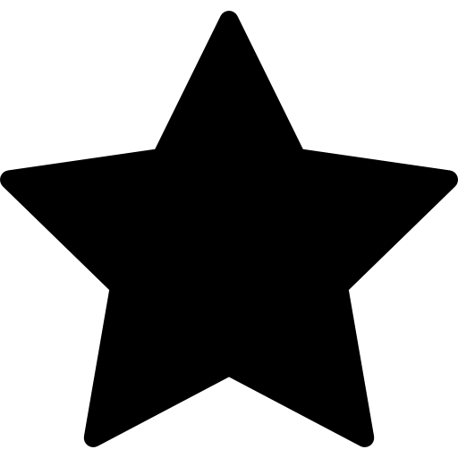 forma de cinco puntas llena de estrellas  icono