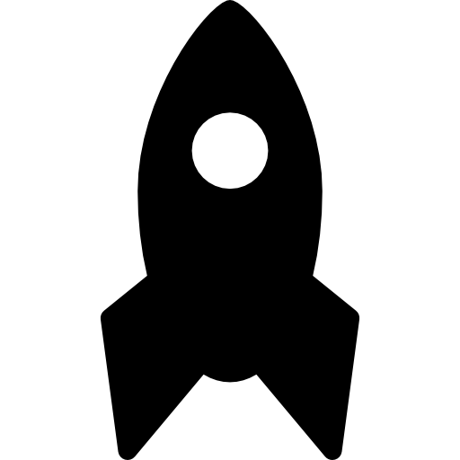 Rocket filled space ship  icon