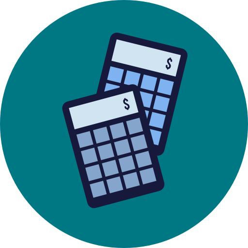 calculatrice Roundicons Premium Circle flat Icône