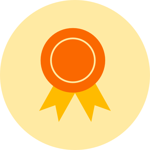 medalla Roundicons Premium Circle flat icono