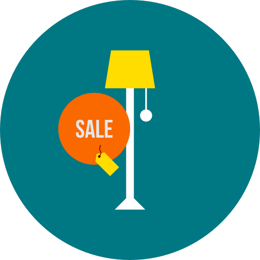 lámpara Roundicons Premium Circle flat icono